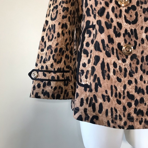 WHBM Leopard Print Swing Jacket - Picture 8 of 13